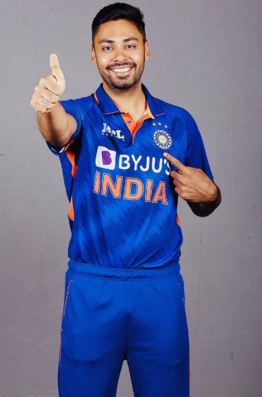 Avesh Khan in Indian jersey before the match against South Africa