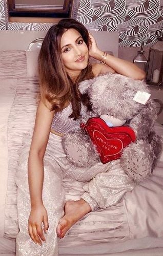 Avina Shah With Her Teddy Bear