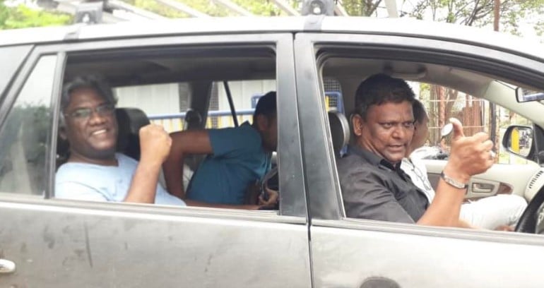 Avinash Das after being arrested by Mumbai police in July 2022