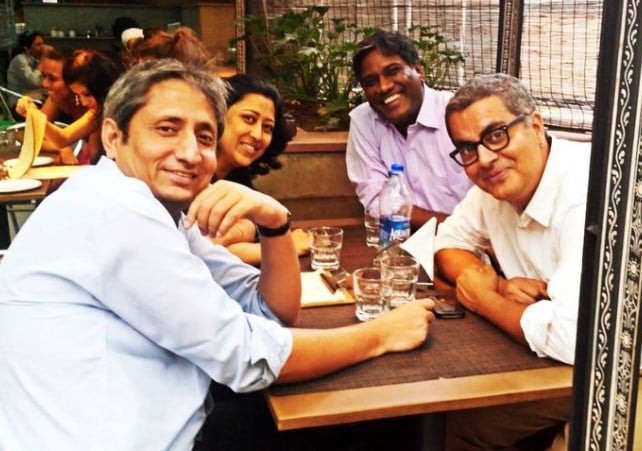 Avinash Das with Ravish Kumar