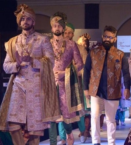 Avinash Mishra in a fashion show