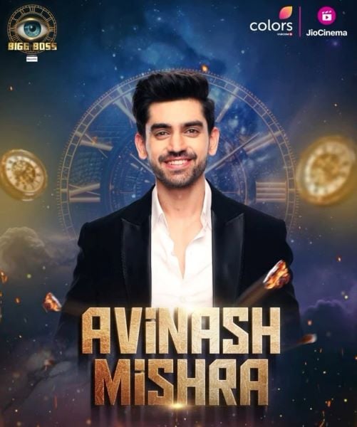 Avinash Mishra on the poster of Bigg Boss 18