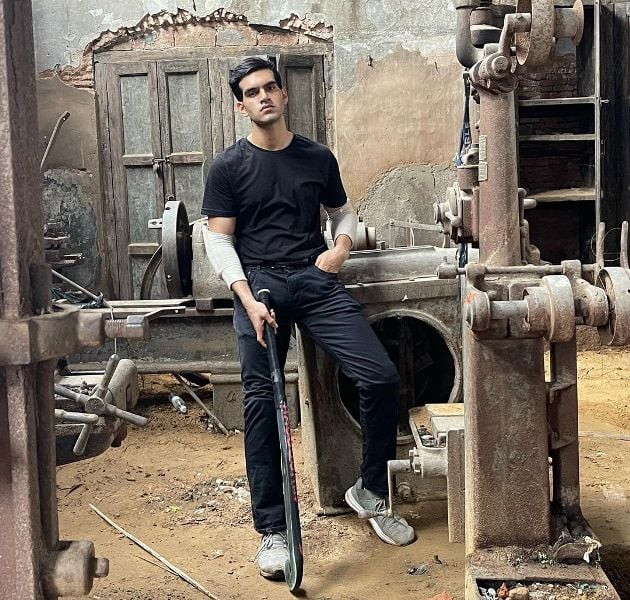 Aviral Gupta during a modelling shoot