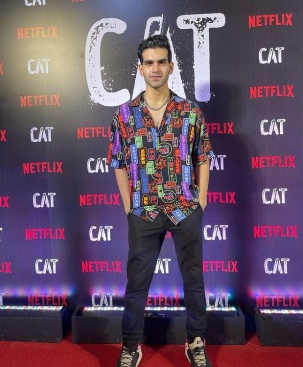 Aviral Gupta during the premier of a Netflix web series