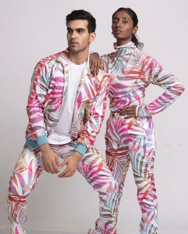 Aviral Gupta (left) during a modelling shoot