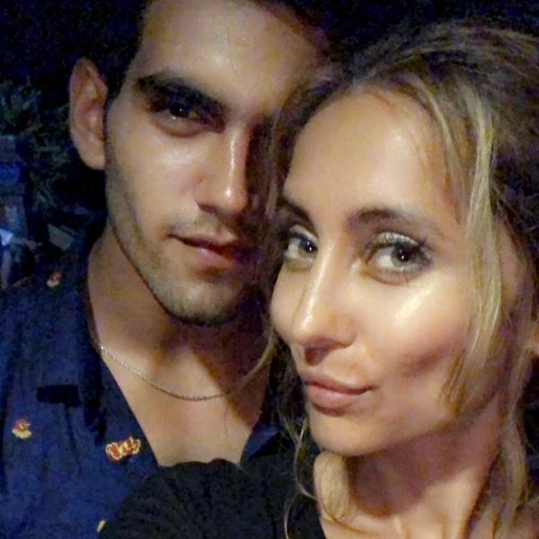 Aviral Gupta with VJ Anusha (right)