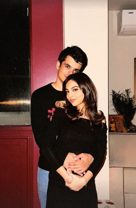 Aviva Baig with her fiancé Raihan Vadra