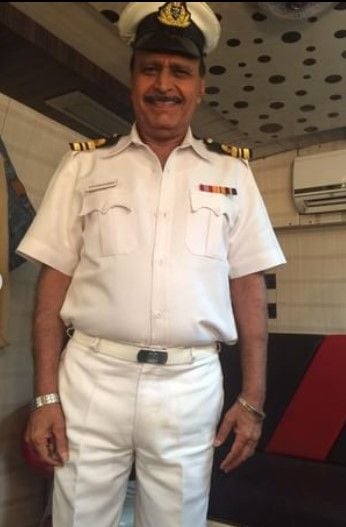 Avtar Gill during the shooting of the film Airlift