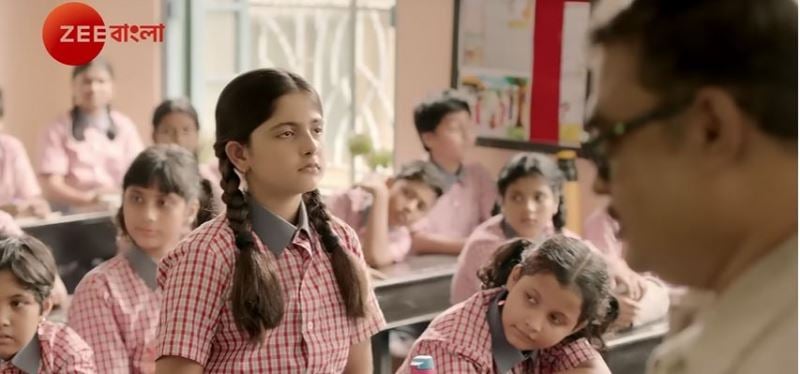 Ayanna Chatterjee as Sreejita in a still from Zee Bangla’s 2022 TV series ‘Bodhisattwor Bodhbuddhi’