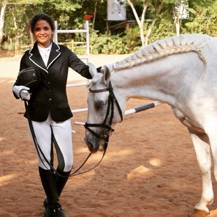 Ayesha Kapur during a competition