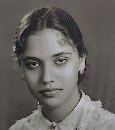 Ayesha Khan during her younger years