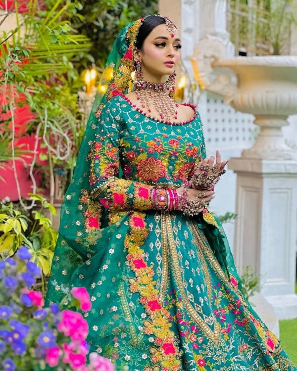 Ayesha Mano in a still from bridal photoshoots