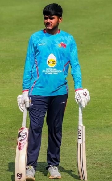 Ayush Mhatre during a domestic tournament