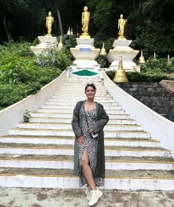 Ayushi Khurana during one of her travels