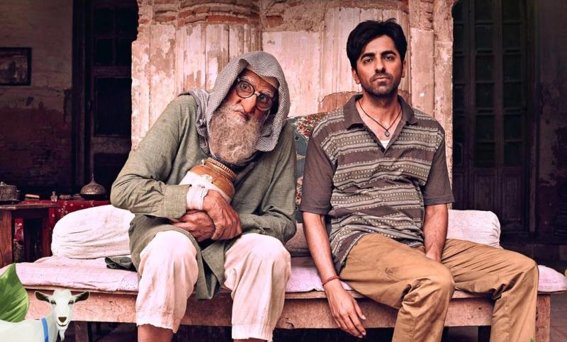Ayushmann Khurrana and Amitabh Bachchan in Guabo Sitabo