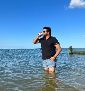 Azhar Ali while enjoying an alcoholic beverage