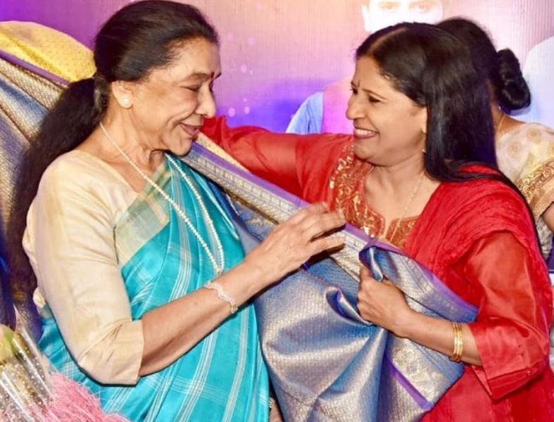 B. R. Chaya with Asha Bhosle