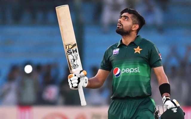 Babar Azam after scoring his 1000 ODI runs