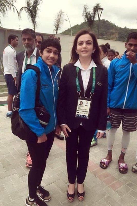 Babita Phogat Snapped with Nita Ambani at Rio Olympics 2016