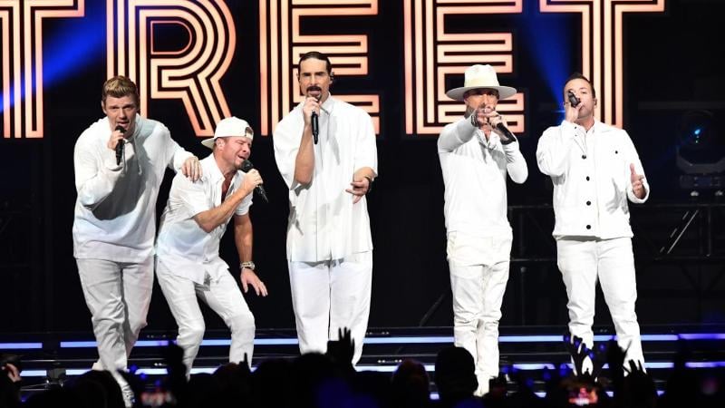 Backstreet Boys while performing in India during the DNA World Tour in 2023