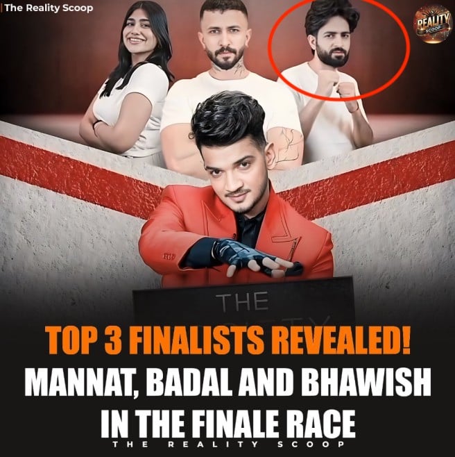 Badal Sharma on the poster of TV show The Society (2025)