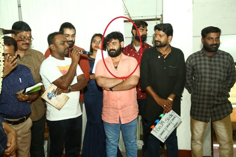 Baiju Paravoor during the shoot of Secrets film