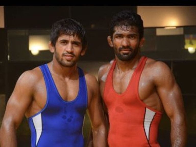 Bajrang Punia with Yogeshwar Dutt