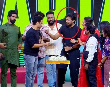 Bala on the sets of the show Star Magic on Flowers TV (2021)