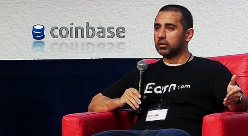 Balaji Srinivasan as the CEO of Earn