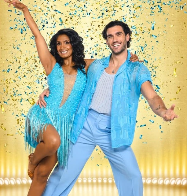 Balvinder Sopal on the set of the television dancing reality show 