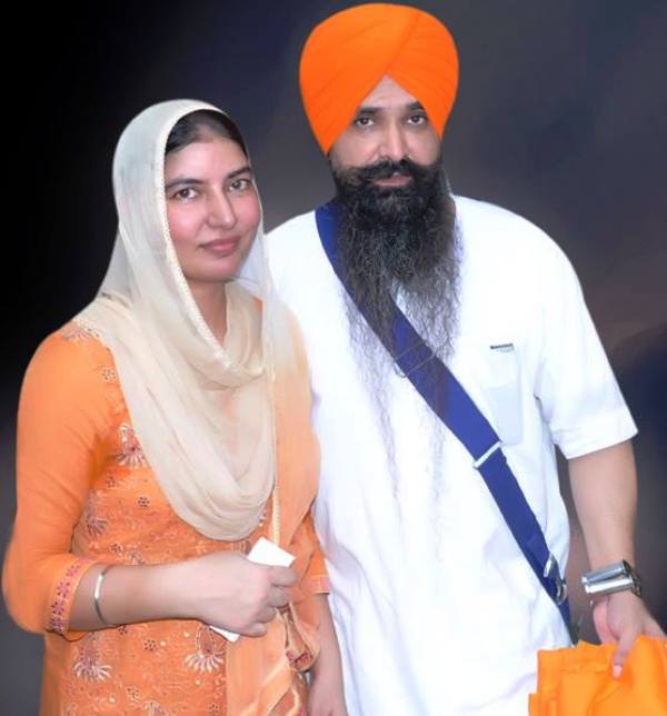 Balwant Singh Rajoana with his foster sister Kamaldeep Kaur