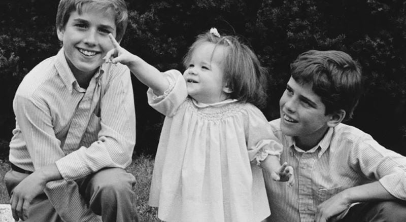 Beau Biden (left) with Naomi and Hunter Biden during their childhood