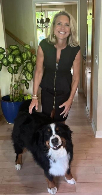 Belinda Jensen with Koda