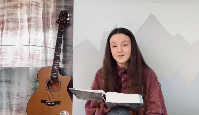 Bella Ramsey in a still from the YouTube channel 