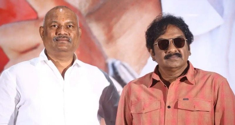 Bellamkonda Suresh (left) with V. V. Vinayak
