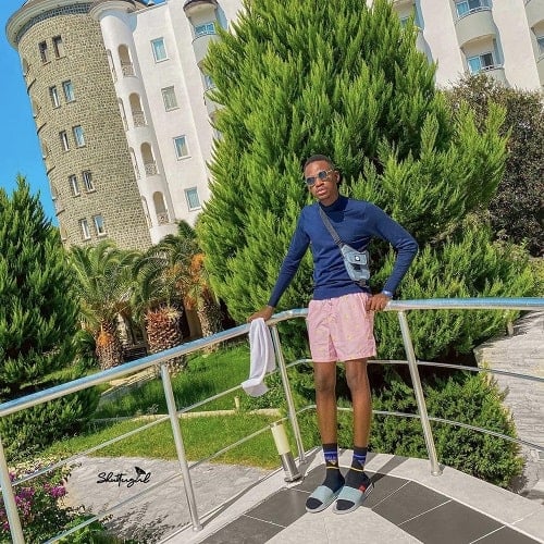 Benjamin Eseoghene Olufemi during his vacation