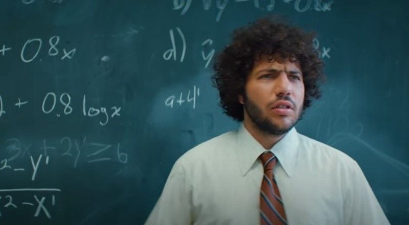 Benny Blanco in a still from the music video 