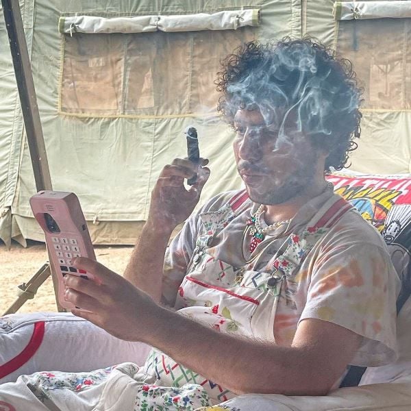 Benny Blanco while smoking