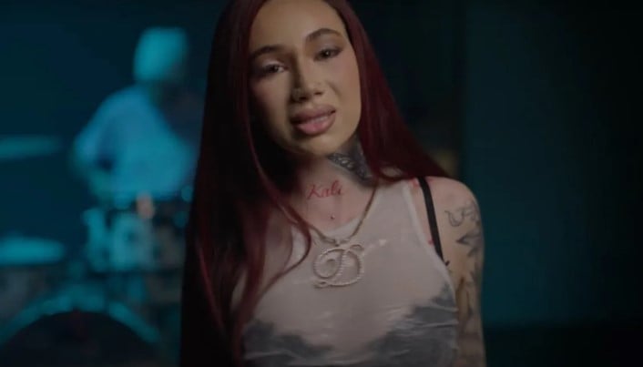 Bhad Bhabie in a still from the music video of the song Ms. Whitman (2025)