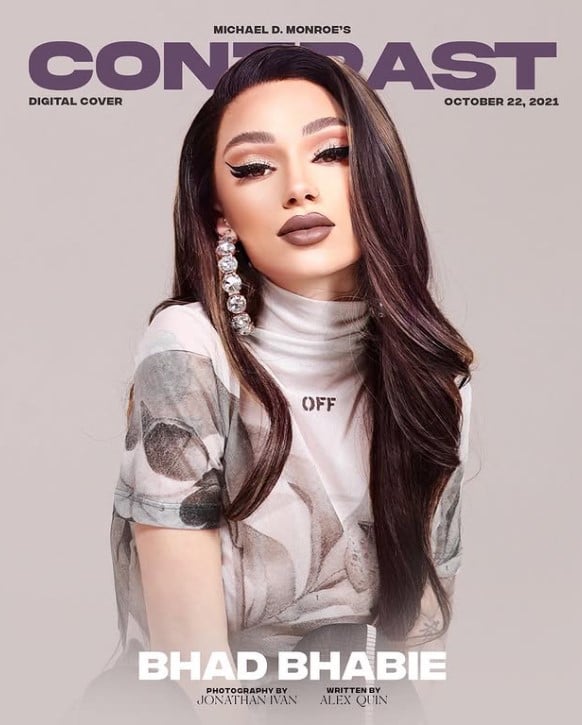 Bhad Bhabie on the cover of a magazine