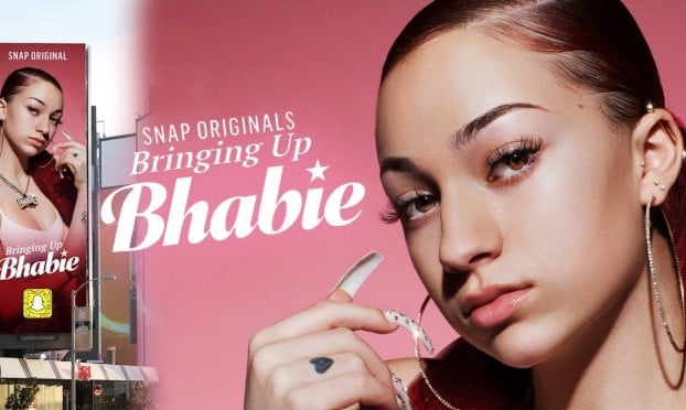 Bhad Bhabie on the poster of her reality show Bringing Up Bhabie