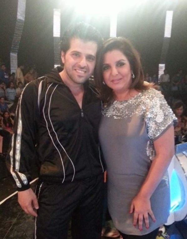 Bhakhtyar Irani with Indian choreographer Farah Khan
