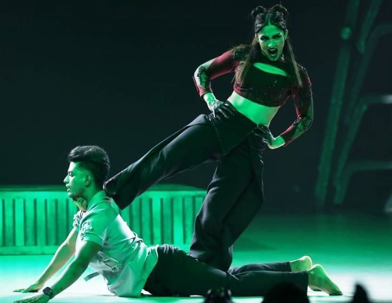 Bharat Ghare with Sangeeta Phogat during a performance in Jhalak Dikhhla Jaa Season 11