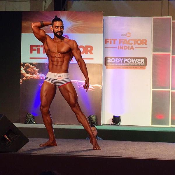 Bharat Raj at Bodypower Fit Factor India competition 2016