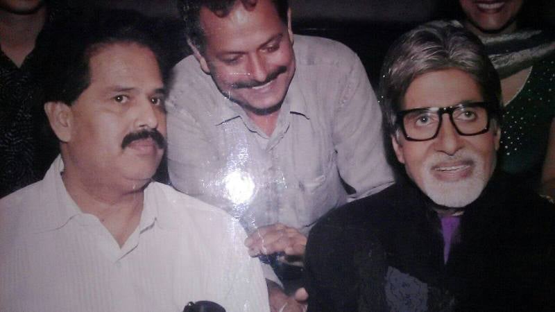 Bharat Sharma with Amitabh Bachchan