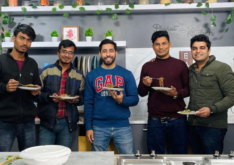 Bharat Wadhwa (extreme right) with his YouTube team