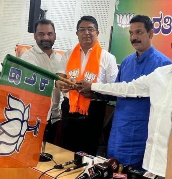 Bhaskar Rao on the day of joining BJP