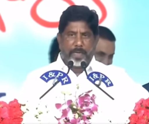 Bhatti Vikramarka Mallu while taking the oath as the Deputy CM of Telangana in December 2023