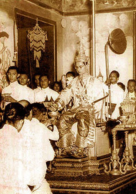 Bhumibol Adulyadej on coronation day