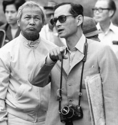 Bhumibol Adulyadej with General Thanom Kittikachorn
